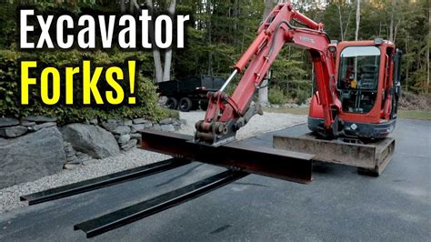 mini excavator with forks|mini excavator quick attach plate.